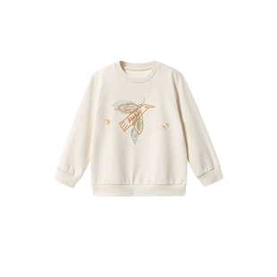 【商场同款】英氏儿童卫衣纯色百搭休闲卫衣秋季长袖男童女童卫衣