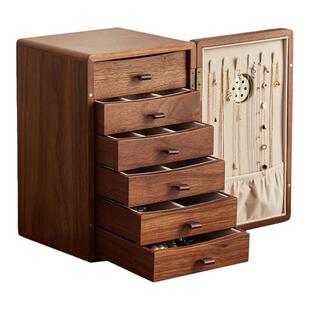 初心高档结婚五金首饰盒防氧化大容量收纳盒耳钉项链珠宝饰品盒