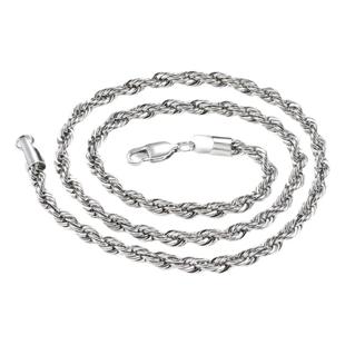GRGR silver short twist chain 欧美银色麻花链锁骨项链男女嘻哈