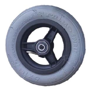 奥托博克轮椅前小轮配件思达M2梦途6寸充气8寸前轮总成一个