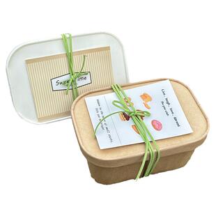 司康面包饼干蛋糕包装盒千层甜点外卖盒蘸酱麻薯便当三明治打包盒