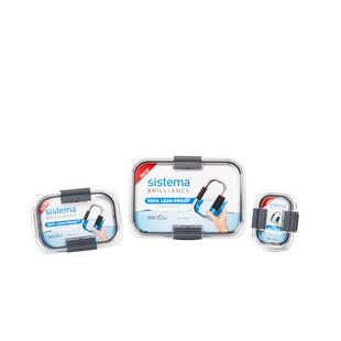 sistema密封保鲜盒tritan食品上班轻便微波炉加热冰箱便当盒饭盒