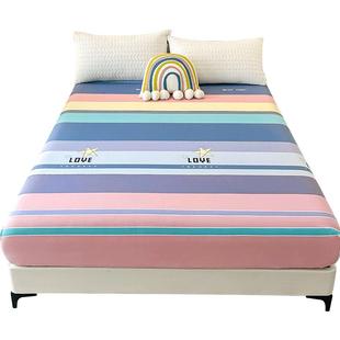 全棉床笠单件定做135x190床罩三件套纯棉席梦思床垫保护罩1.5*2米