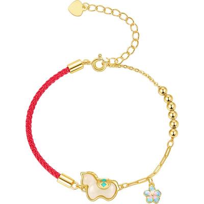 JAY生肖马手链红绳和田玉手链女