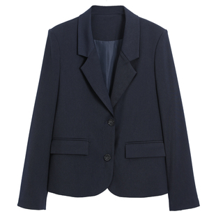 达佳诗灰色西装外套女款轻职场职业套装高级感春秋款气质通勤西装