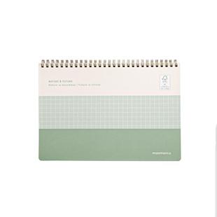 晨光学霸全能笔记本思维导图康奈尔本子B5考研备考方格记事本学生用上翻线圈本横竖两用可平摊高效学习英语本