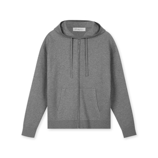 PrettyRiver羊毛混纺连帽拉链卫衣毛衣纯色上衣男士山羊绒帽衫