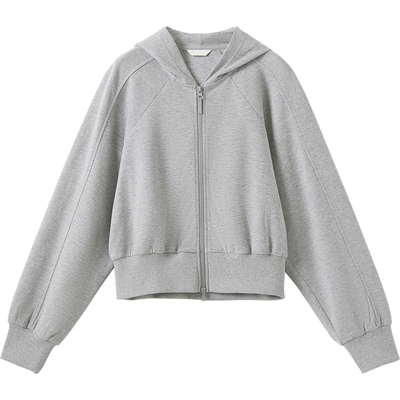 播商场同款休闲连帽拉链短外套女秋季新款慵懒上衣BDS3WD3512