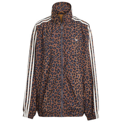 【自营】Adidas/阿迪达斯FB OS TT 豹纹印花运动薄外套JW7301