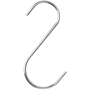 实心不锈钢s型挂钩加厚多功能s钩晒香肠挂腊肉钩子厨房衣柜挂钩