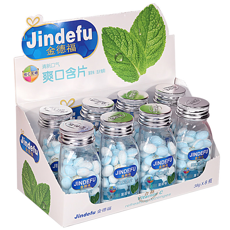 维C含片薄荷糖口香糖清新口气糖