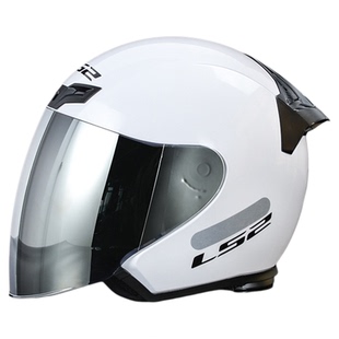 LS2头盔摩托车半盔四分之三头盔四季保暖电动车头盔三C认证of608