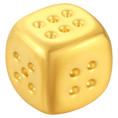 中银亿金足金骰子趣味摆件色子