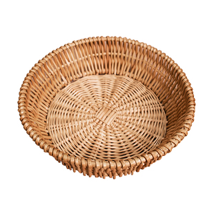 藤编柳条馒头筐厨房家用竹编欧式小馍筐成馒头筐柳编手工编织馍筐