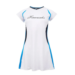 Kawasaki川崎羽毛球运动服女运动连衣裙小蛮腰系列休闲裙网球裙