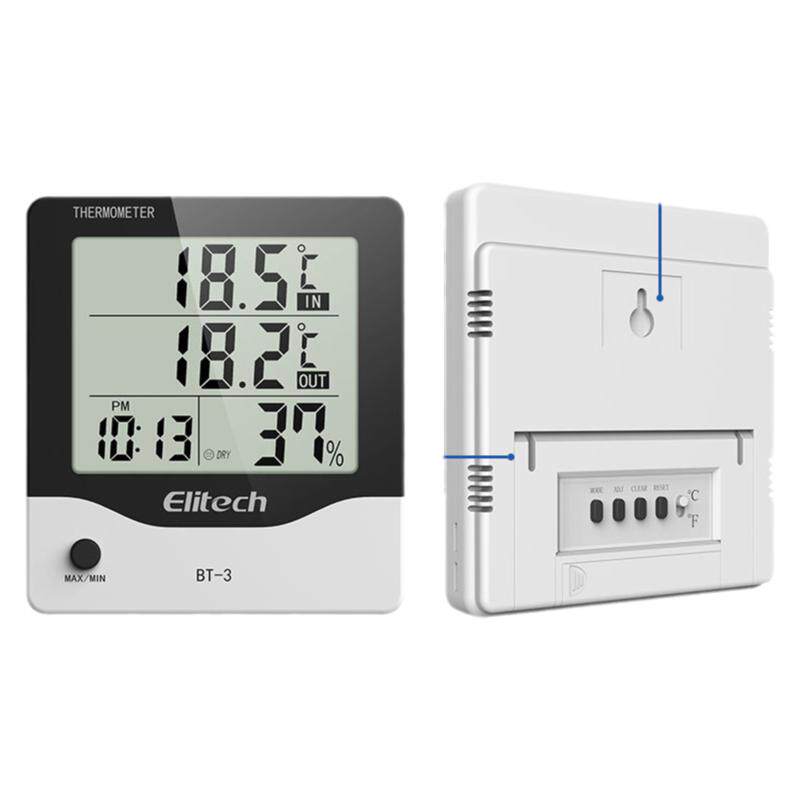 精创BT-3/BT-3-01电子温湿度计高精度工业家用室内温度计探头闹钟