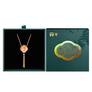 苏州博物馆双鸾和鸣系列首饰耳环项链手链铜镀珐琅送女友闺蜜礼物