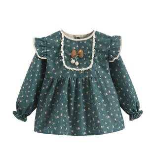 宝宝罩衣防水防脏公主裙灯芯绒洋气外穿围裙吃饭衣儿童反穿衣护衣