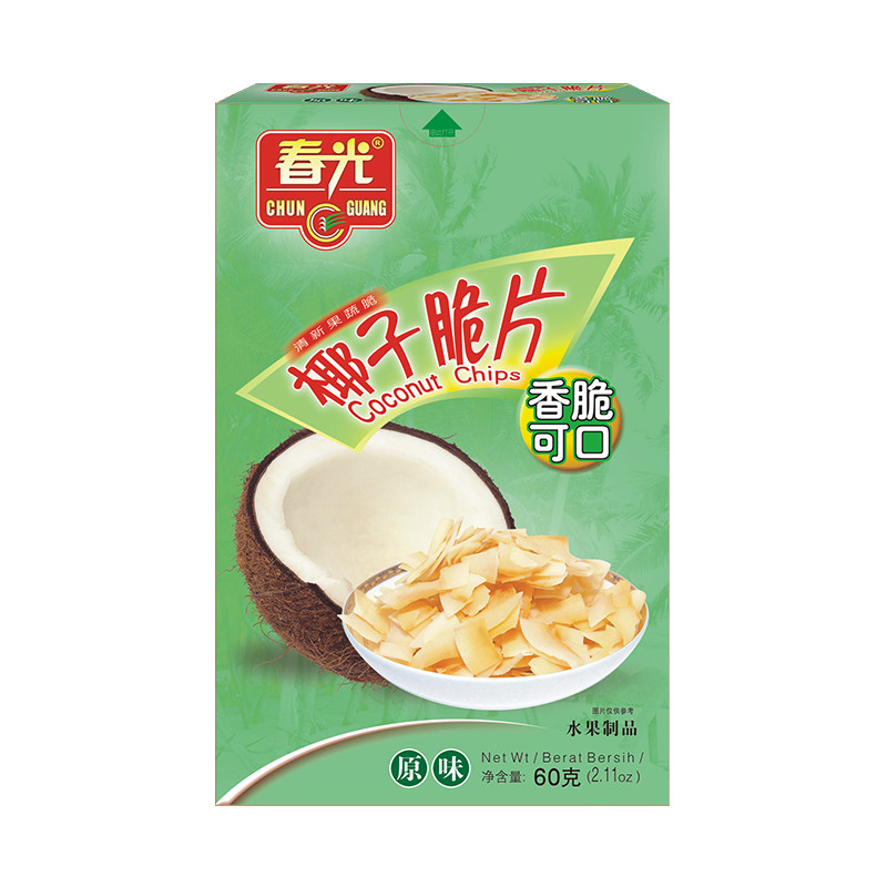 春光食品海南特产椰子脆片原味椰肉椰子脆块果干