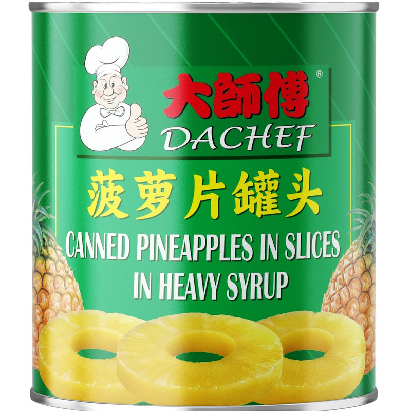 大师傅菠萝片菠萝罐头进口包邮