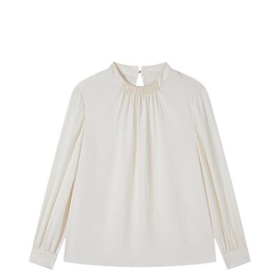 FINITY菲妮迪雪纺衫2026年春季新款简约设计感通勤气质优雅上衣女