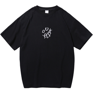 万有引力博物馆|手绘印花短袖T恤女夏季2026新款体恤宽松半袖上衣