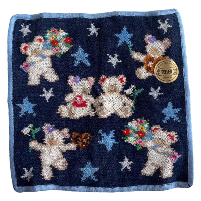 日本代购手帕25×25cm纯棉手帕