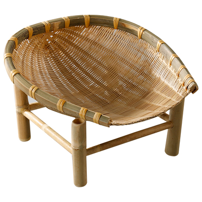 竹编果盘点心篮竹制品