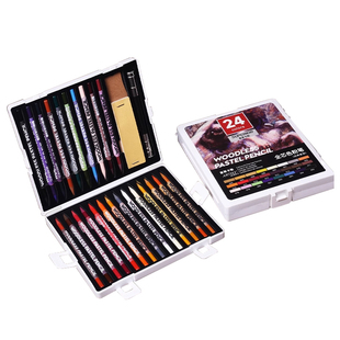 秀普富莱卡勒全芯色粉笔 经典色系/灰烬系列24色套装 无木7mm粗芯