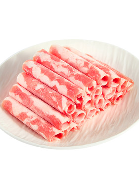 涝河桥宁夏羊肉卷2斤 新鲜羔羊肉片肥羊卷清真涮羊肉火锅食材