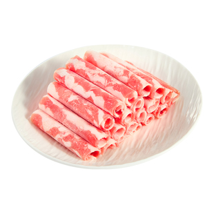 涝河桥宁夏羊肉卷2斤 新鲜原切羔羊肉片肥羊卷清真涮羊肉火锅食材