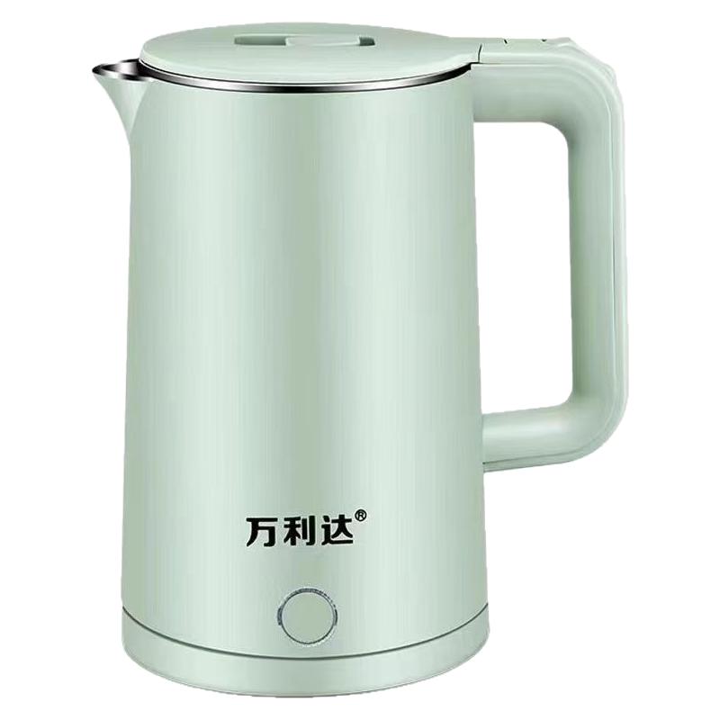 万利达  电热水壶保温防烫大容量烧水壶不锈钢自动断电烧水壶家用