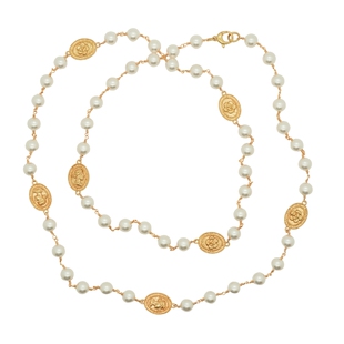 《COCO时代·迷恋》小香风珍珠长项链单层双层多种戴法新年套装