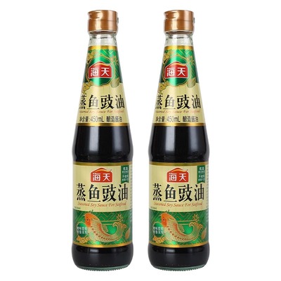 海天蒸鱼豉油酿造酱油家用小瓶酱料豆豉油食油白灼清蒸鲈鱼调料汁