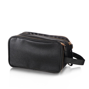 郭小妞黑金化妆包女超大容量便携外出收纳包化妆洗漱旅行手提包