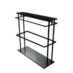 面料吊卡展示架落地中岛布板货架双面两层服装布艺样品展柜陈列架