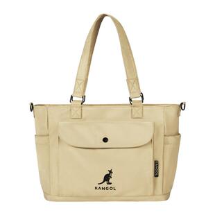 KANGOL中号拉链托特包女上课通勤防水大容量小众高级感单肩斜挎包