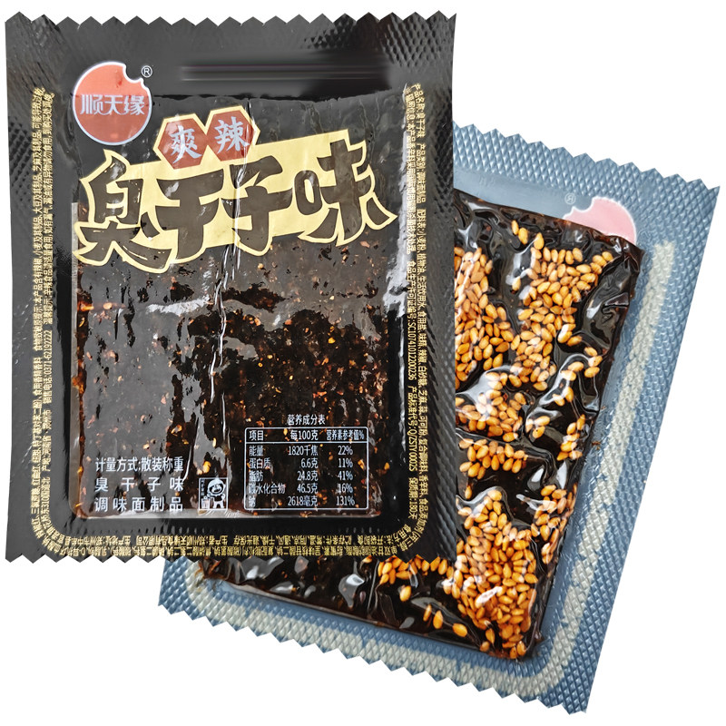 顺天缘爽辣臭干子味辣条面筋