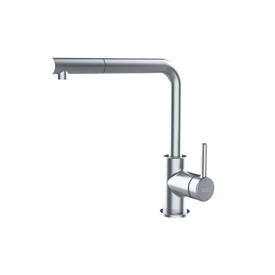 弗兰卡厨房水槽龙头平抛全铜一体水龙头陶瓷阀芯抽拉式通用欧式