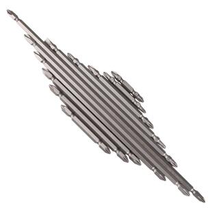 S2钢双头十字PH2批头 PH3电批咀 改锥1/4风批嘴PH1起子带磁螺丝刀