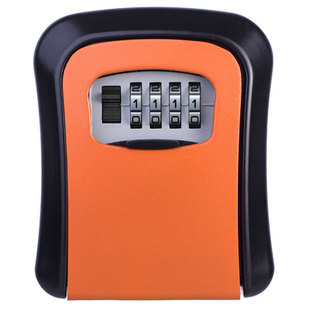 装修密码盒子钥匙盒防盗门锁盒子猫眼全金属免打孔工地临时免安装