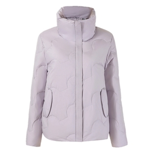 波斯顿轻暖羽绒服女款立领波士顿官方旗舰店本命年大红色短款外套