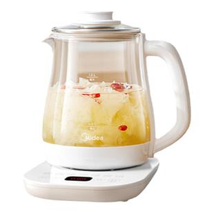 美的电热水壶养生壶家用烧水壶玻璃办公室小型不锈钢保温炖煮一体