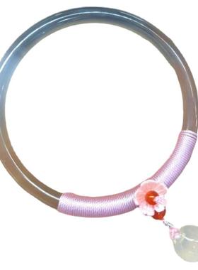 细款少女风白色叮当莲蓬吊坠玉髓