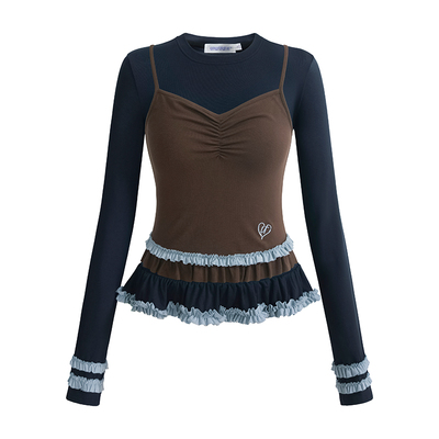 UNIFREEPLUS大码辣妹风长袖T恤