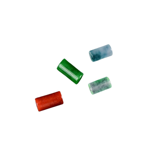 玉髓桶珠隔珠diy手工串珠配件白玉黄玉绿玉手链项链文玩佛珠饰品