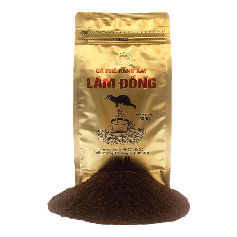 越南进口研磨纯黑咖啡粉滴漏冲泡