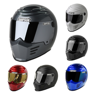 现货包邮simpson辛普森不法之徒个性哈雷印第安骑士头盔匪帮全盔