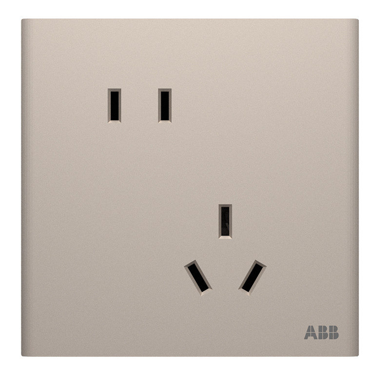 ABB轩璞馥郁金86型面板金属底座