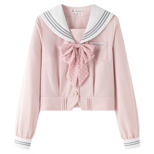 东京岁时记jk原创正版粉撞白日系水手服小个子学院风学生制服套装
